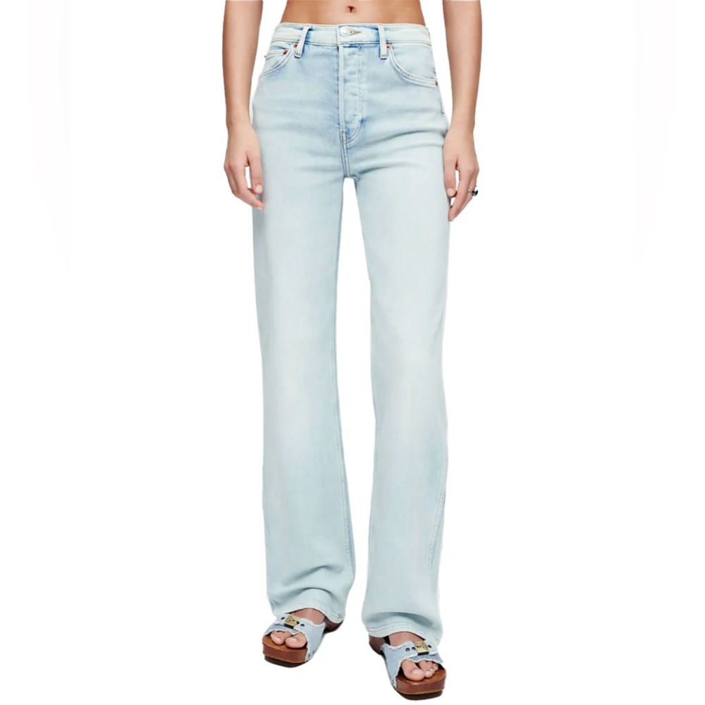 ReDone 90s High Rise Loose Jeans in Vapor Wave
